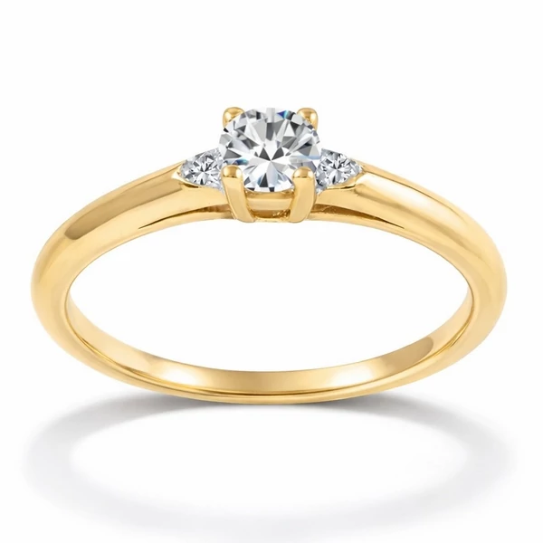 Arany kísérő gyűrű kövekkel a Heim Ékszer Webáruháztl