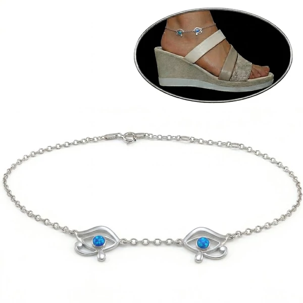 Ezüst bokalánc hórusz szemmel a Heim Ékszer webáruháztól