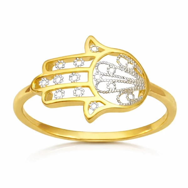 Arany Fatima keze gyűrű minden méretben készítve a Heim Ékszer webáruházból