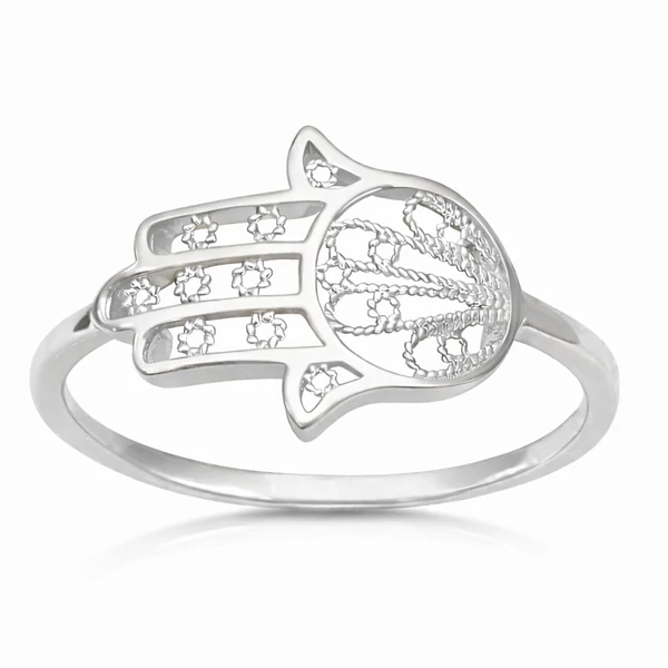 ezüst fatima keze gyűrű a Heim Ékszer webáruháztól