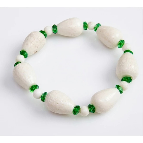 Fehér korall karkötő