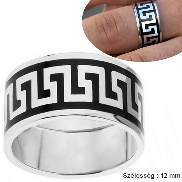 gorog-mintas-szeles-gyuru-fekete-zomanccal-ezust-heim-ekszer-webaruhaz