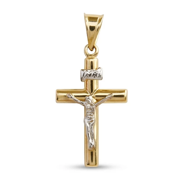 Kereszt medál Jézussal