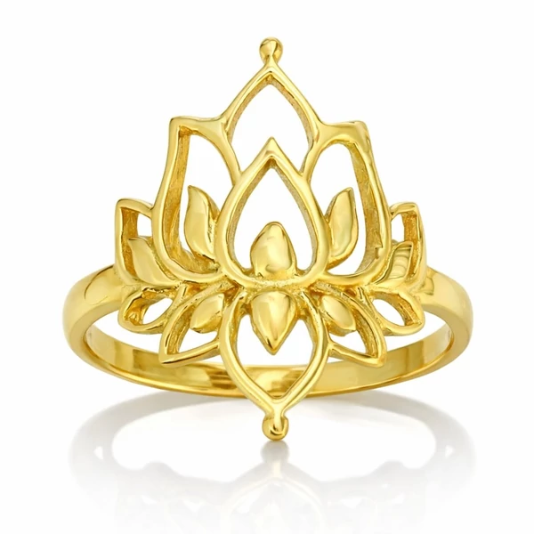 arany lótusz gyűrű a Heim Ékszer webáruháztól