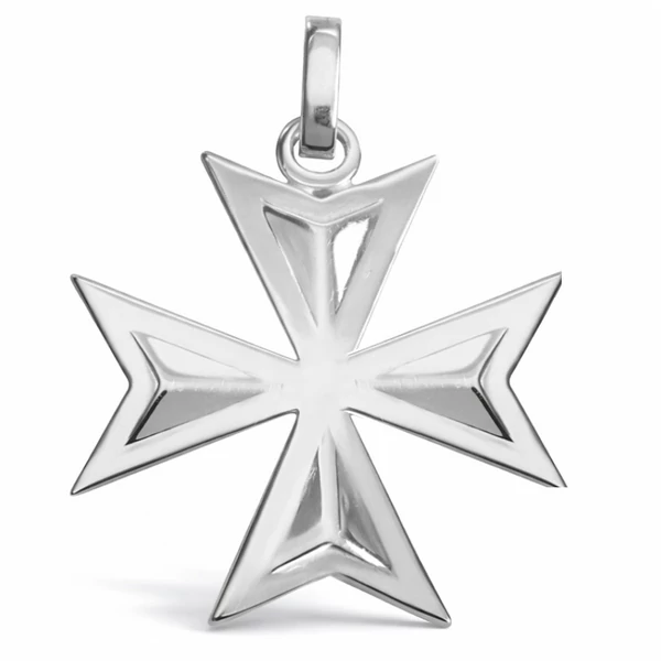 Nagy ezüst máltai kereszt medál a Heim Ékszer webáruháztól