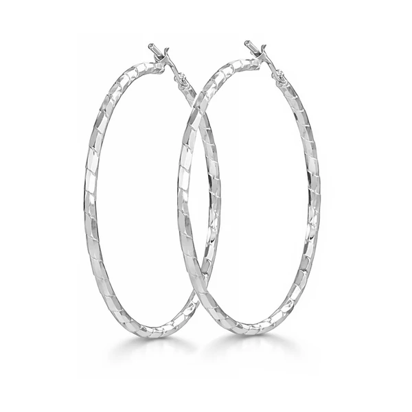 45 mm átmérőjű mintás karika fülbevaló