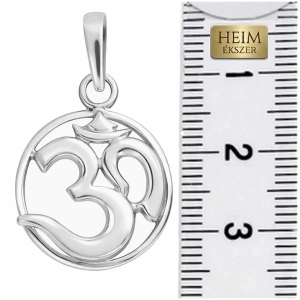 Spirituális Ohm, Aum jel medál, ezüst védő ékszer