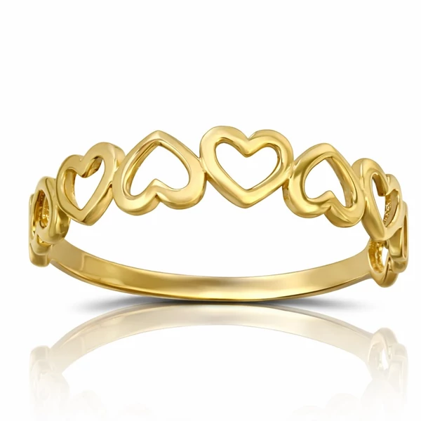 Sok szíves arany gyűrű a Heim Ékszer webáruháztól