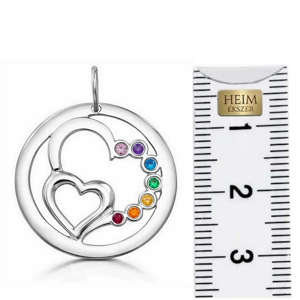 30 mm átmérőjű ezüst csakra medál