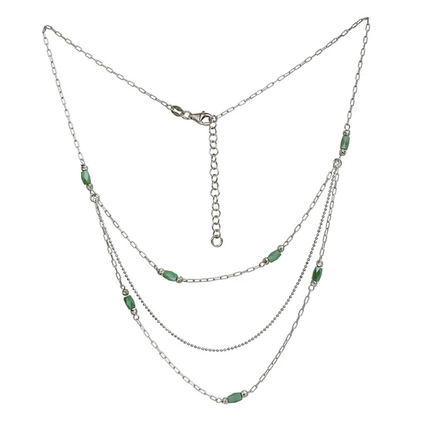 tobb-soros-zold-koves-nyaklanc-ezust-ekszer-heim-ekszer-webaruhaz