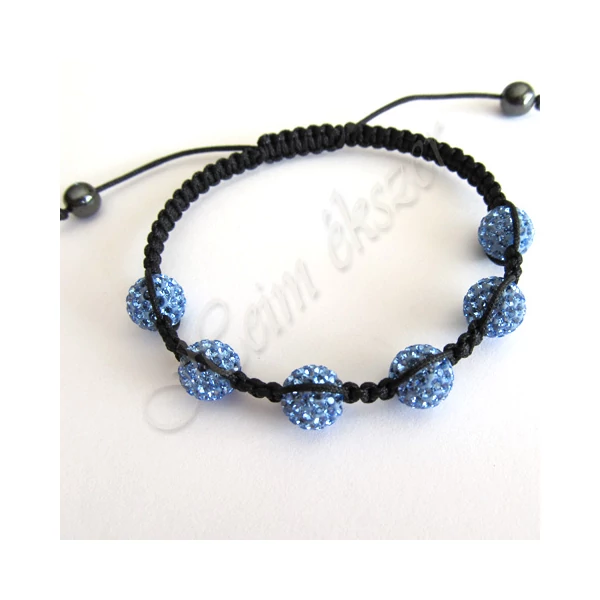Shamballa Swarovski crystal karkötő