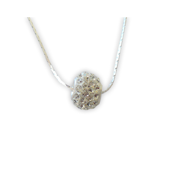 Swarovski kövekkel díszített csúszó medál ezüst nyaklánccal