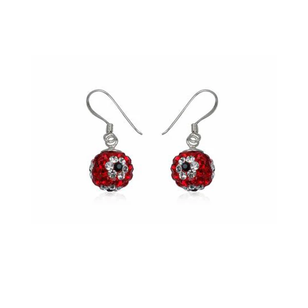 Shamballa Swarovski kövekkel díszített fülbevaló