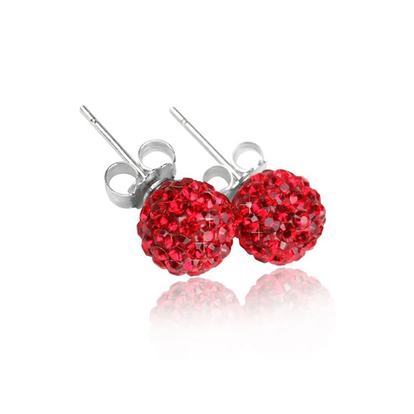 Shamballa Swarovski kövekkel díszített bedugós fülbevaló