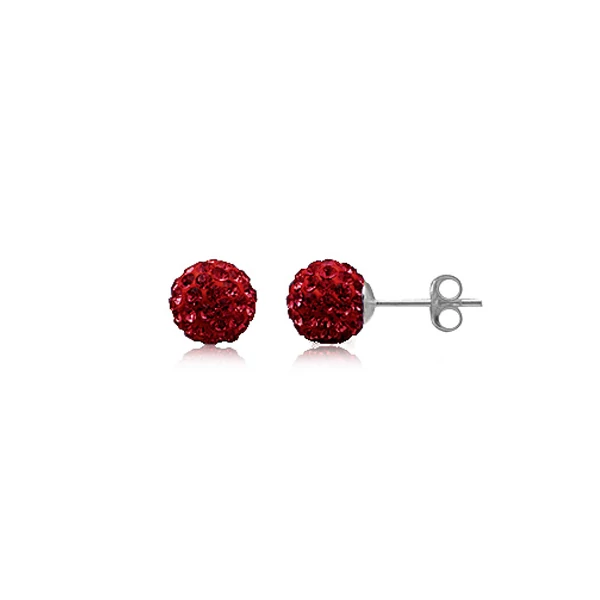 Swarovski kövekkel díszített fülbevaló, 6 mm