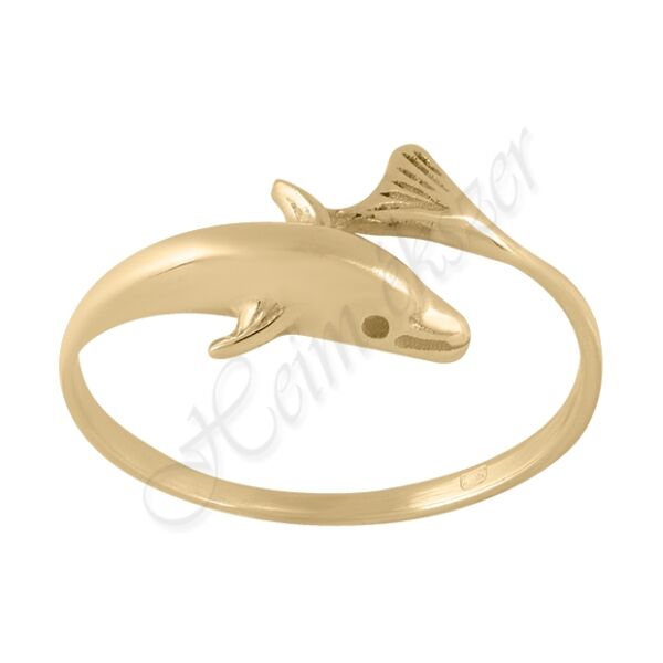 Arany delfines gyűrű Heim ékszer webáruház