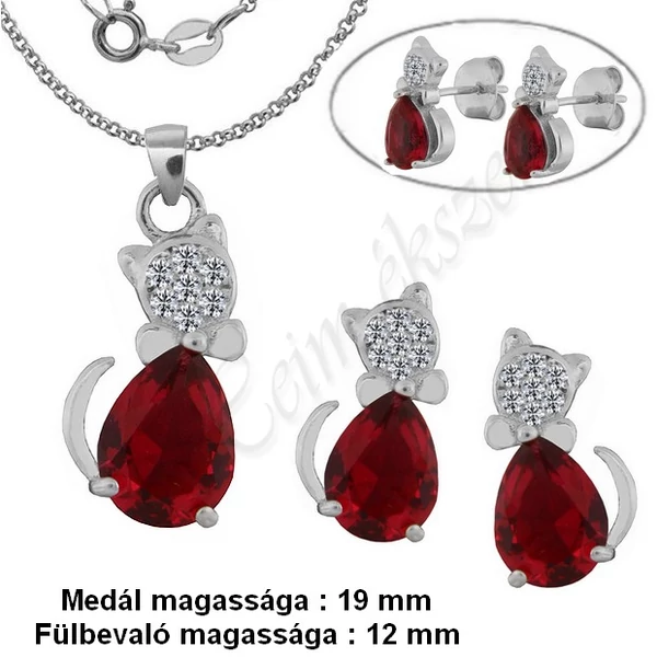 cica_fulbevalo_medal_nyaklanc_ekszerszett_ezust_heim_ekszer_webaruhaz