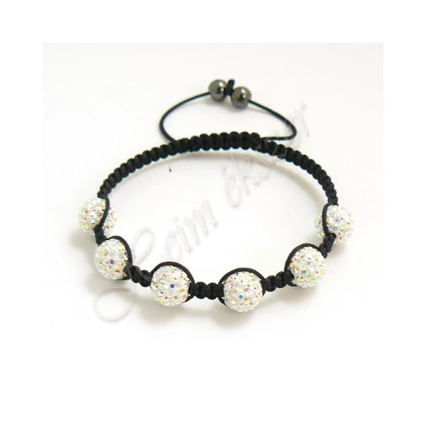 Shamballa Swarovski AB crystal karkötő