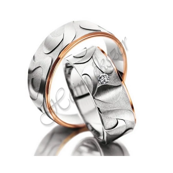 Egyedi karikagyűrű, jegygyűrű ( 73 ), arany ékszer