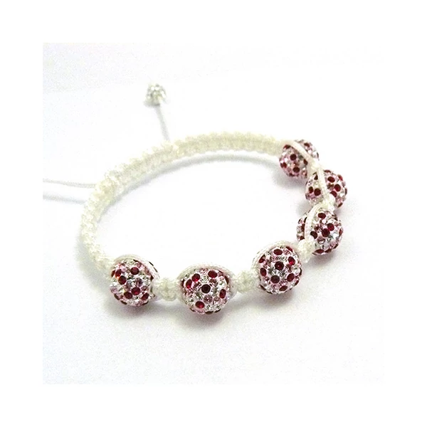 Shamballa Swarovski crystal karkötő