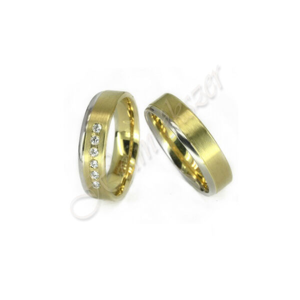 Egyedi karikagyűrű - jegygyűrű, arany ékszer ( 04 )