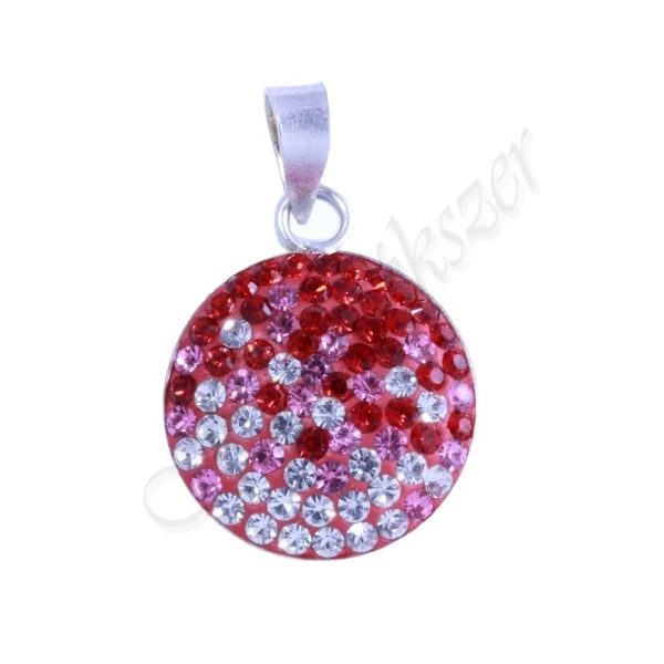 Swarovski kövekkel díszített ezüst medál Heim Ékszer webáruház