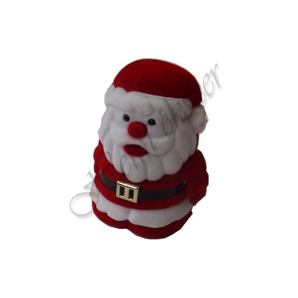 Télapós karácsonyi gyűrű-fülbevaló-medál díszdoboz