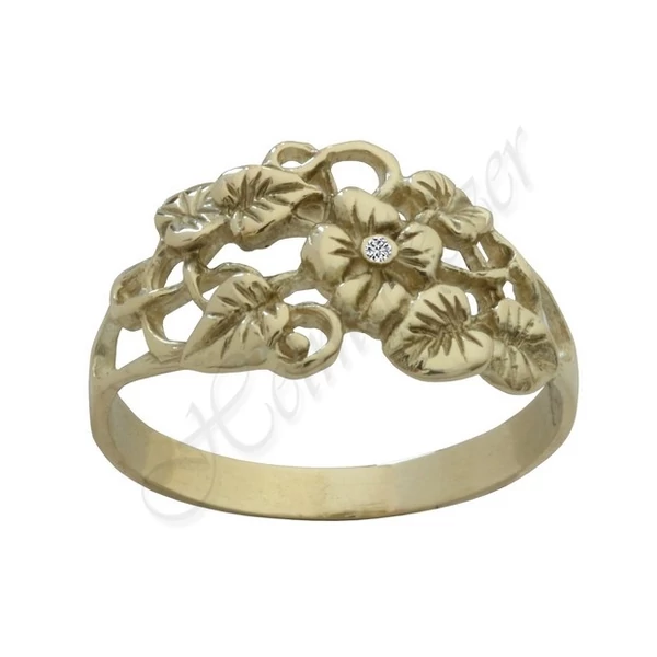virágos arany gyűrű Heim Ékszer webáruház